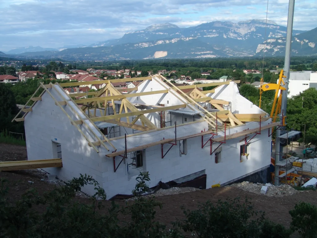 Réalisations-Beton cellulaire Vue generale Maison individuelle