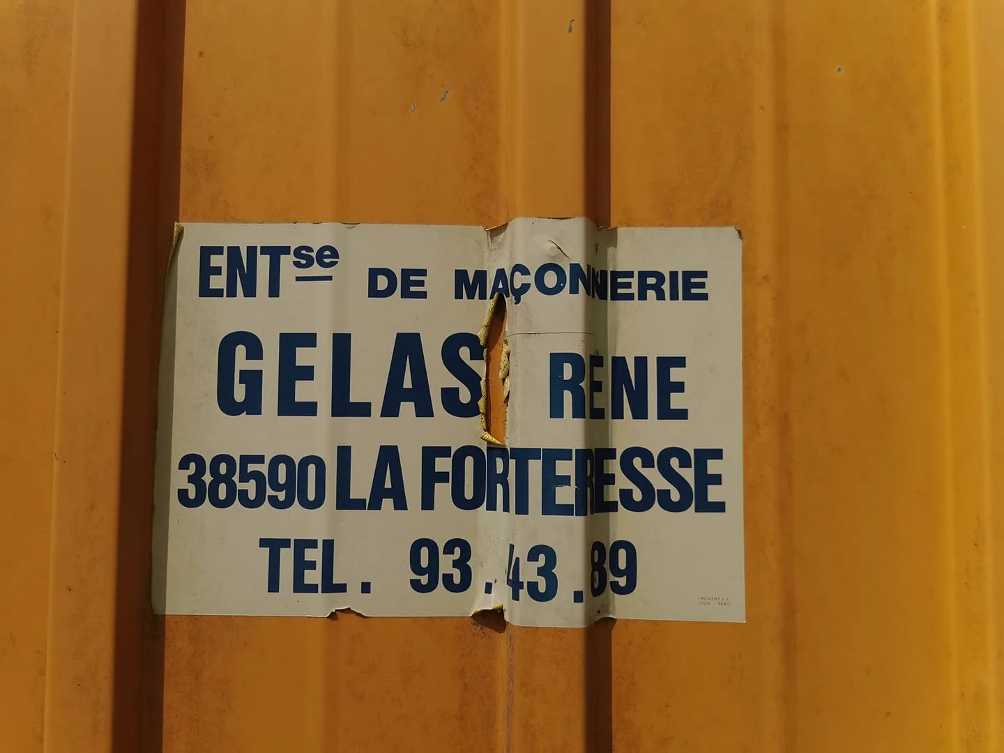 autocollant Gelas Rene batiment construction