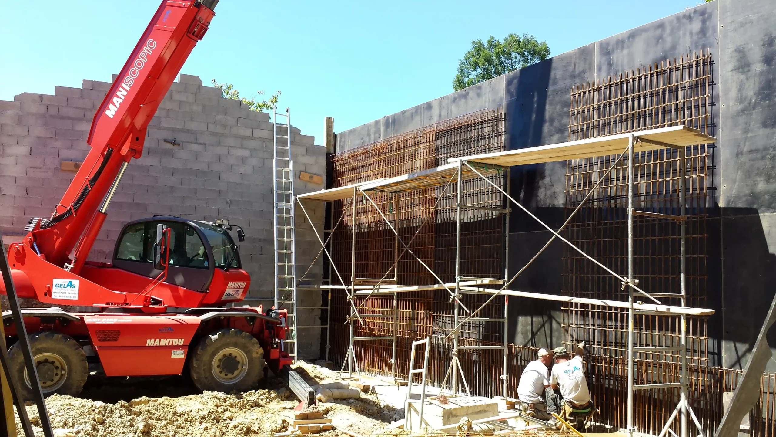Mur de soutènement en béton armé