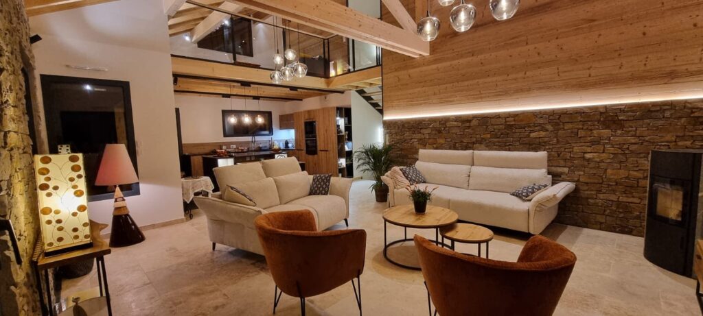 chalet individuel chamrousse travaux finis 2023 Gelas Constructions