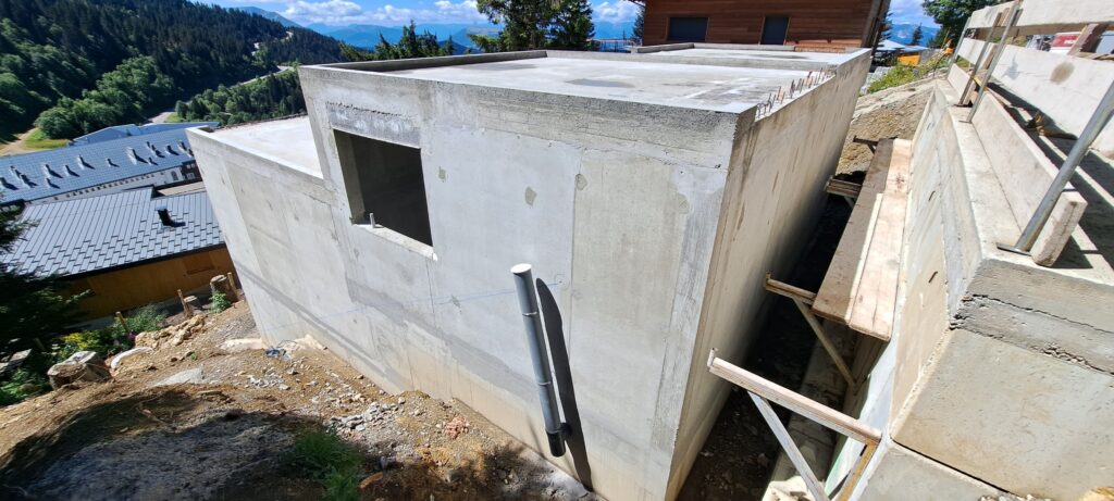 soubassement en béton armé Gelas Constructions